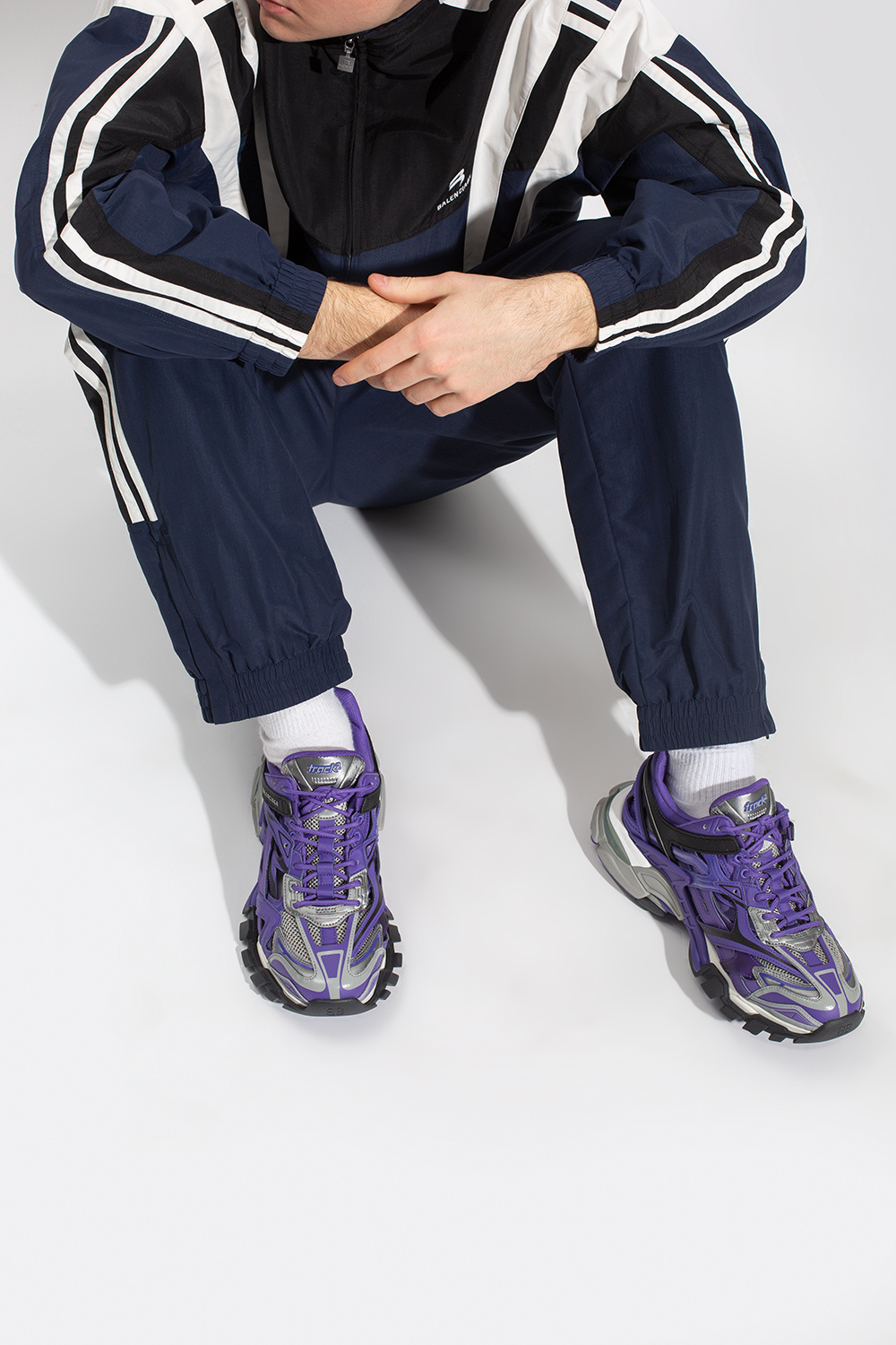 Balenciaga pants hot sale mens purple